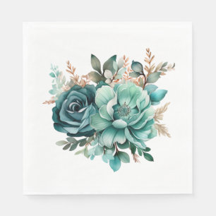 Peony Floral Serviette