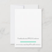 Peony Floral Vielen Dank Karten (Rückseite)