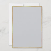 Peony Floral Vintage Elegant Gray Wedding Einladung (Rückseite)