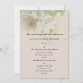 Peony Floral Wedding & Foto Einladung (Rückseite)