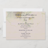 Peony Floral Wedding & Foto Einladung (Rückseite)