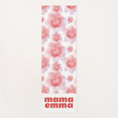 Peony Floral Yoga Mat Custom Mother Day Gift Yogamatte (Vorderseite)