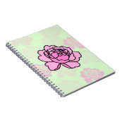 Peony Flower Notizblock (Rechte Seite)