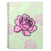 Peony Flower Notizblock (Vorderseite)