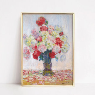 Peony Flower Still Life Art Print Home Decor Poster