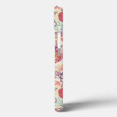 Peony flowers and leaves pattern Case-Mate iPhone hülle (Rückseite / Links)