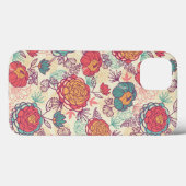 Peony flowers and leaves pattern Case-Mate iPhone hülle (Rückseite (Horizontal))