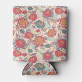 Peony flowers and leaves pattern dosenkühler (Vorderseite)