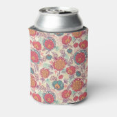 Peony flowers and leaves pattern dosenkühler (Kanne Rückseite)