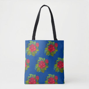 Peony Folk Floral Tasche