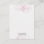 Peony Frame Modern Floral Sketch Juwelier Display Visitenkarte (Vorderseite)
