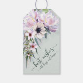 Peony Garden Best Wünsche mit Hugs und Kisses Geschenkanhänger (Vorderseite)