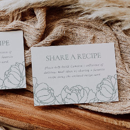 Peony Garden Brautparty Rezept Karte