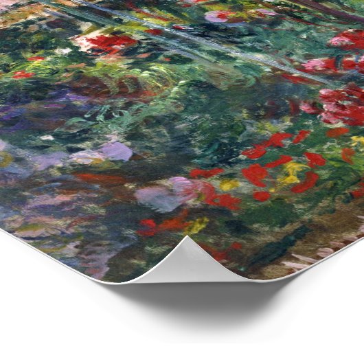 Peony Garden | Claude Monet Poster (Ecke)