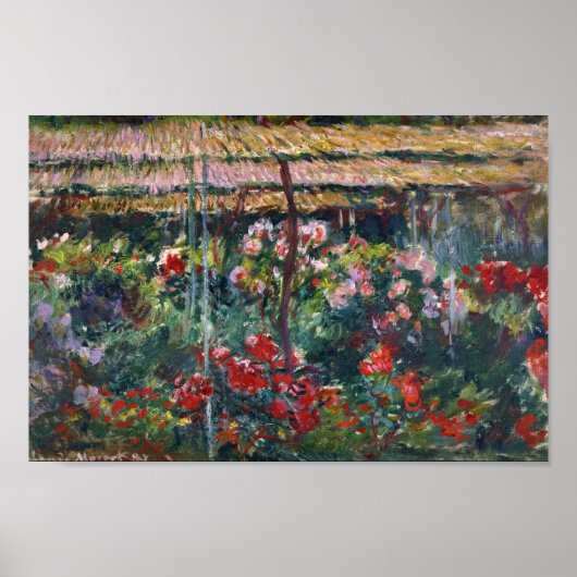 Peony Garden | Claude Monet Poster (Vorne)