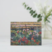 Peony Garden | Claude Monet Postkarte (Stehend Vorderseite)