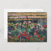 Peony Garden | Claude Monet Postkarte (Vorne/Hinten)