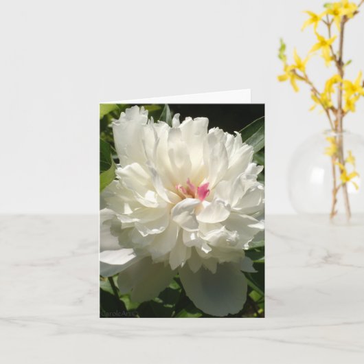 Peony Garden Karte (Gelbe Blume)