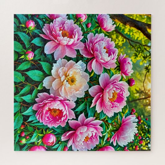 Peony Garden Puzzle (Horizontal)