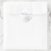 Peony Gastgeschenk Hochzeit Sticker (Tasche)