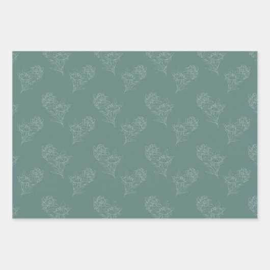 Peony Geschenkpapier Set (Vorderseite 3)