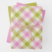 Peony Gingham Geschenkpapier Set (Beispiel)