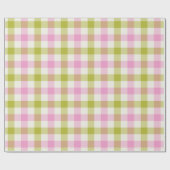 Peony Gingham - Wrapping Paper Geschenkpapier (Flach)