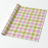 Peony Gingham - Wrapping Paper Geschenkpapier (Ungerollt)