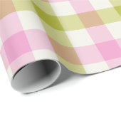 Peony Gingham - Wrapping Paper Geschenkpapier (Rolleneckpunkt)