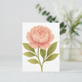 Peony — glückliches Leben, glückliche Ehe Postkarte (Stehend Vorderseite)