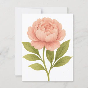 Peony — glückliches Leben, glückliche Ehe Postkarte
