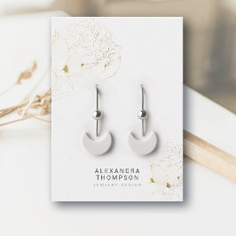 Peony *Gold Moderne Blumenmotive Sketch Juwelier D Visitenkarte