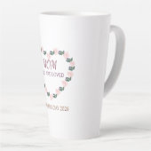 Peony Heart Latte Love for Mom Milchtasse (Rechte Ecke)