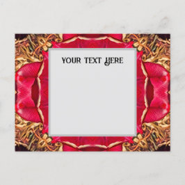 Peony Hearts Postcard Einladungspostkarte