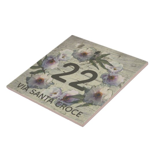Peony House Number 1-2 Digits Street Name Fliese (Seite)