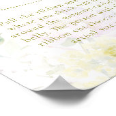 Peony Hydrangea Babydusche Big Mommy Bly Poster (Ecke)