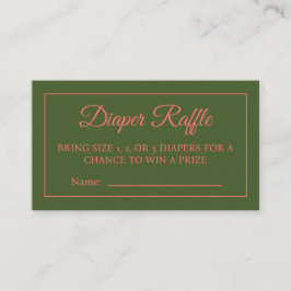 Peony in Bloom Diaper Raffle Ticket