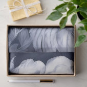 Peony in blue decoupage seidenpapier (Geschenk)