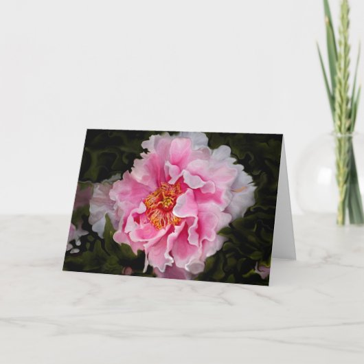 Peony in Full Karte (Vorderseite)