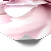 Peony in Macro mit Digital Art Pink Poster (Ecke)