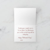 Peony in Our Heart Faltes Note Card (Innenseite)