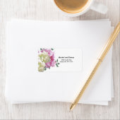 Peony Ivory und Pink Address Label Adressaufkleber (Insitu)