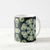 Peony Kaleidoscope Blume Art Kaffeetasse (VorderseiteRechts)