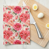 Peony Kitchen Handtuch (Viertel Falte)