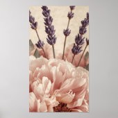 Peony & Lavender Harmony Poster (Vorne)