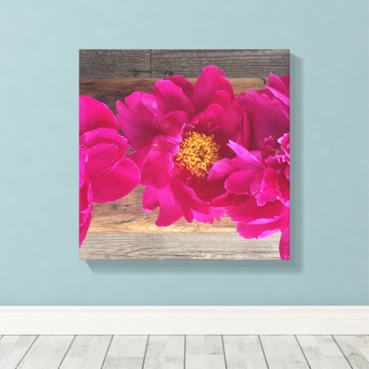 Peony Leinwand (Insitu (Holzboden))