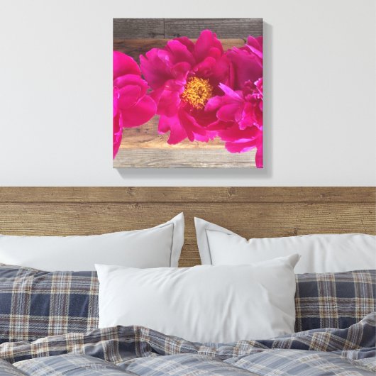 Peony Leinwand (Insitu (Schlafzimmer))
