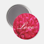 Peony Liebe Magnet (Vorderseite/Rückseite)