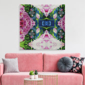 Peony Mandala 2 Leinwanddruck (Insitu (Wohnzimmer))