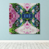 Peony Mandala 2 Leinwanddruck (Insitu (Holzboden))